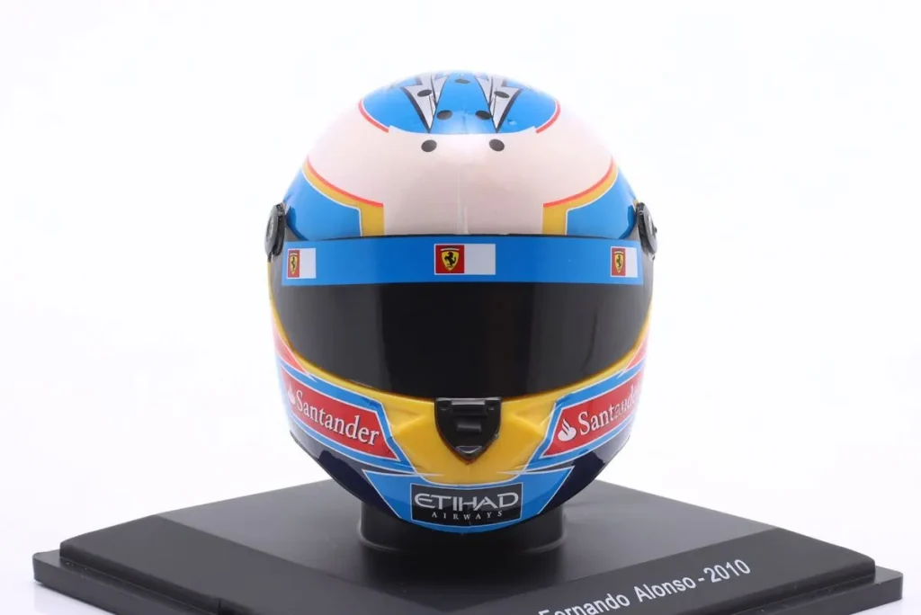 仿真赛车头盔 1:5 Ferrari F10 #8 Fernando Alonso 一级方程式年 2010 Spark