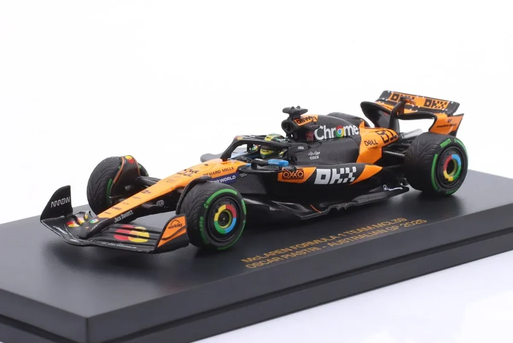 车型 1:64 McLaren MCL39 #81 Oscar Piastri 排名 9 Australien GP (Melbourne) 一级方程式年 2025 Minichamps