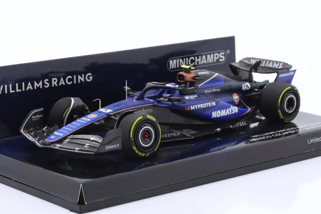 โมเดลรถ 1:43 Williams FW46 #43 Franco Colapinto ฟอร์มูล่าวัน ปี 2024 Minichamps