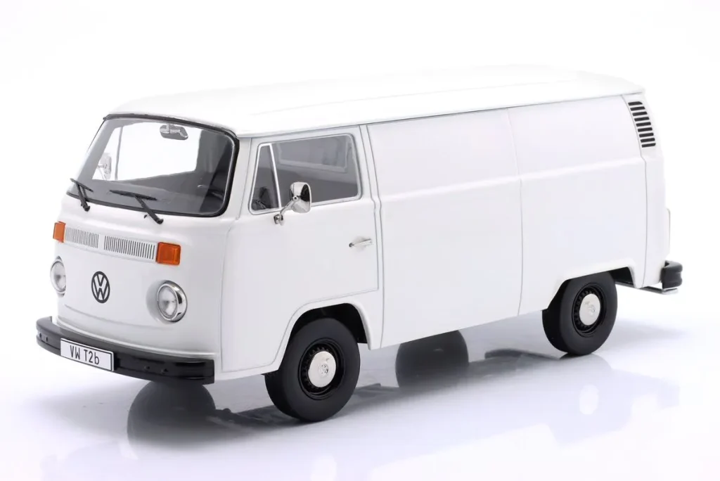 车型 1:18 Volkswagen VW T2b Kastenwagen 年 1972 白色 KK-Scale