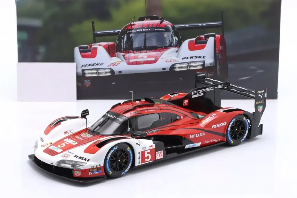 โมเดลรถ 1:18 Porsche 963 #5 Matt Campbell, Michael Christensen, Frédéric Makowiecki 24 ชั่วโมง เลอมังส์ ปี 2024 Ixo