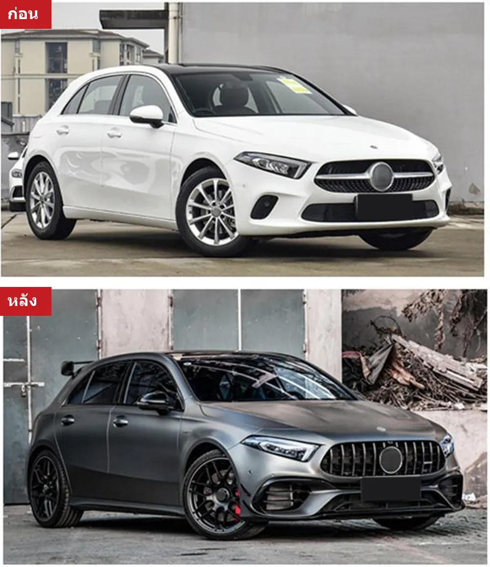 Full Body Kit Mercedes-Benz A-Class W177 year 2019-2024 style A45S AMG widebody