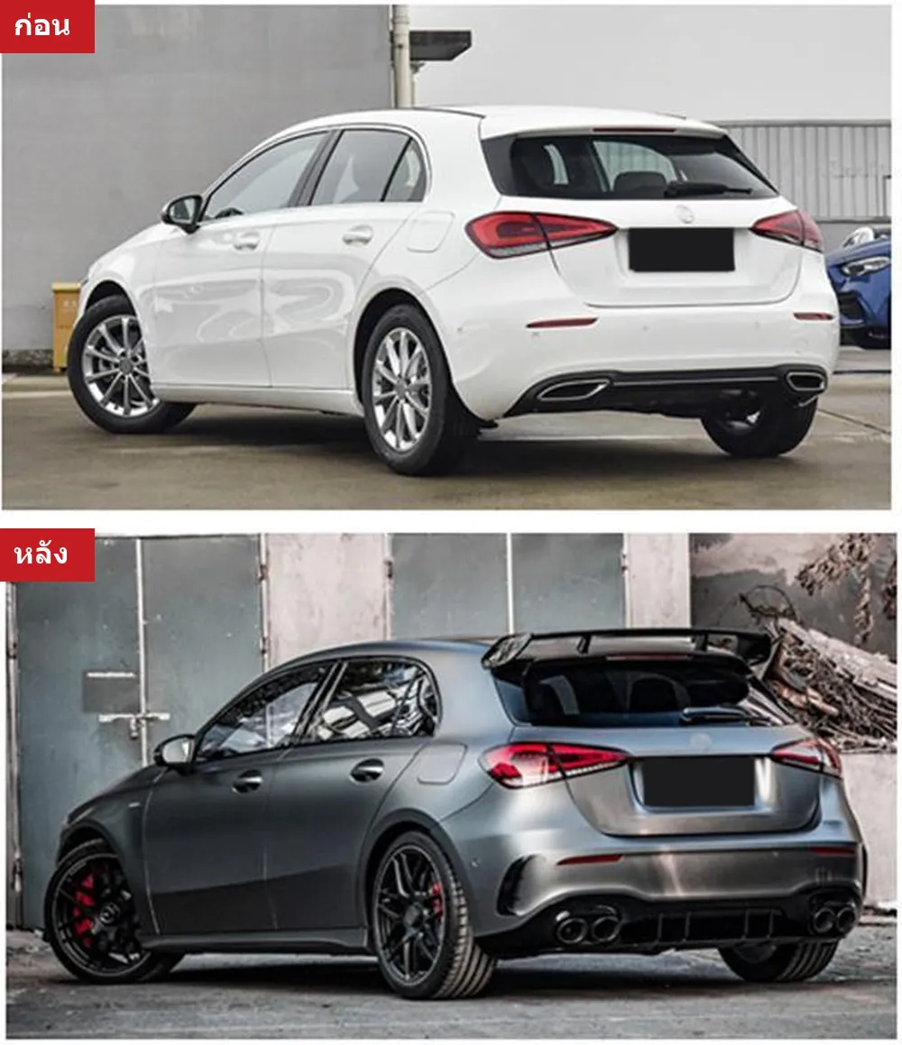 Full Body Kit Mercedes-Benz A-Class W177 year 2019-2024 style A45S AMG widebody