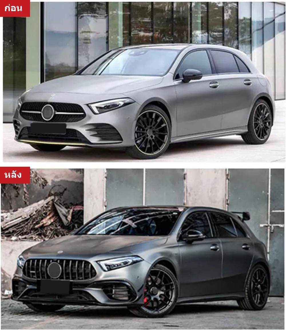 Full Body Kit Mercedes-Benz A-Class W177 year 2019-2024 style A45S AMG widebody