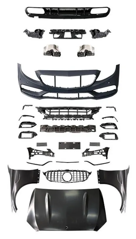 Full Body Kit Mercedes-Benz C-Class W205 year 2015-2021 style ORIGINAL VISION C63S AMG