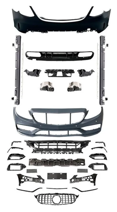 Full Body Kit Mercedes-Benz C-Class W205 year 2015-2021 style C63S AMG