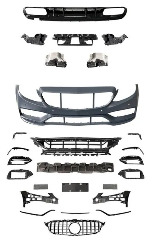 Full Body Kit Mercedes-Benz C-Class W205 year 2015-2021 style C63S AMG