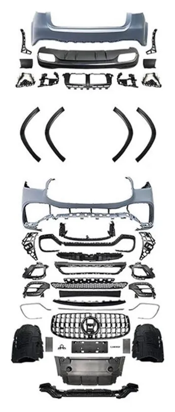 Full Body Kit Mercedes-Benz GLS-Class X167 year 2020-2023 style GLS63 AMG