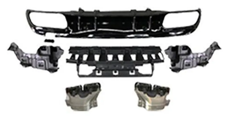 Rear Diffuser Mercedes-Benz C-Class W205 year 2015-2021 style C63 AMG