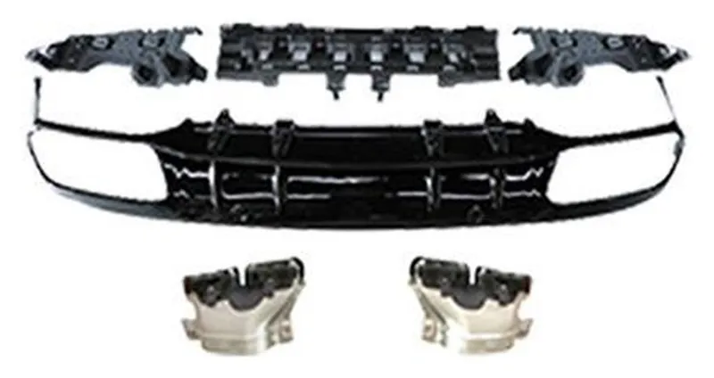 Rear Diffuser Mercedes-Benz C-Class year 2015-2021 style C63 AMG