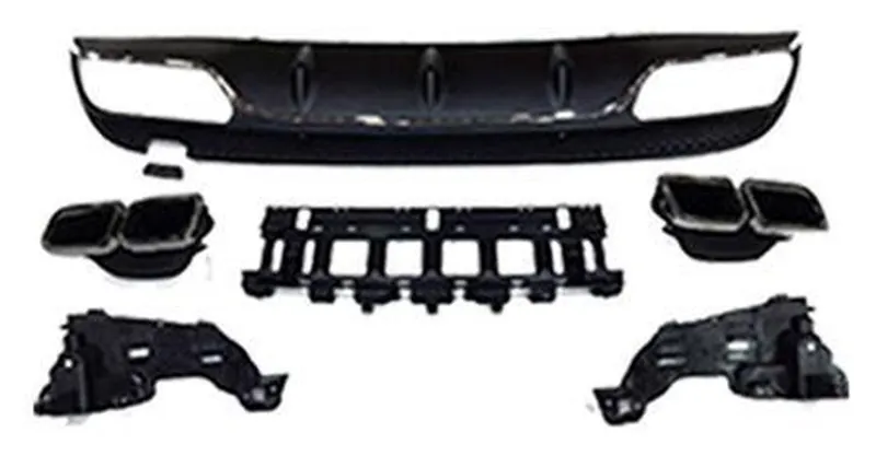 Rear Diffuser Mercedes-Benz C-Class W205 year 2015-2018 style C63 AMG