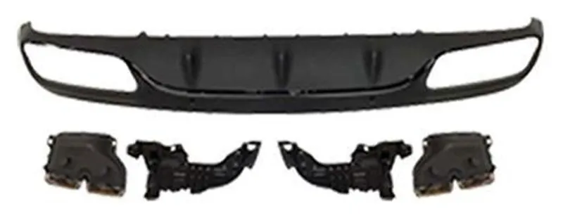 Rear Diffuser Mercedes-Benz C-Class W205 year 2015-2018 style C63 AMG