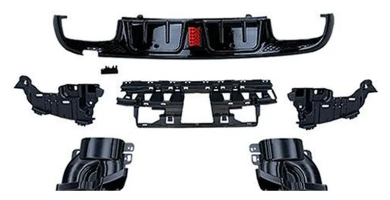 Rear Diffuser Mercedes-Benz C-Class W205 year 2015-2021 style BBRS