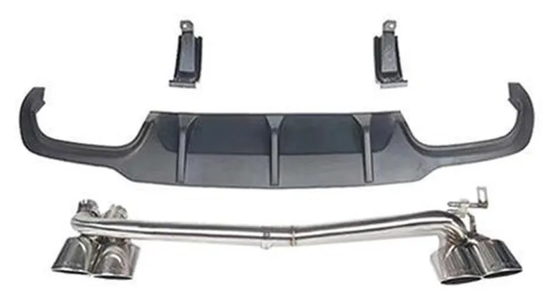 Rear Diffuser Mercedes-Benz C-Class W204 year 2008-2014 style C63 AMG