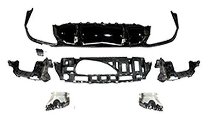 Rear Diffuser Mercedes-Benz E-Class W213 year 2017-2023 style E63 AMG
