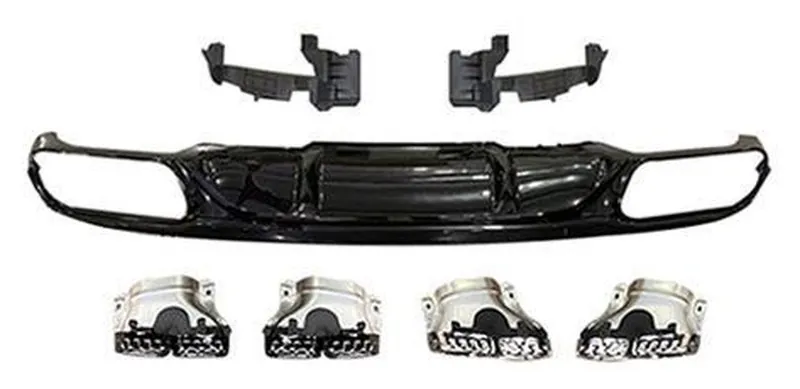 Rear Diffuser Mercedes-Benz E-Class W213 year 2017-2023 style E63 AMG