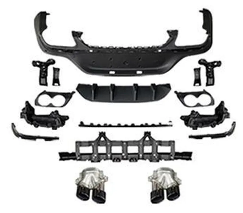 Rear Diffuser Mercedes-Benz GLC-Class C253 year 2016-2022 style GLC43 AMG