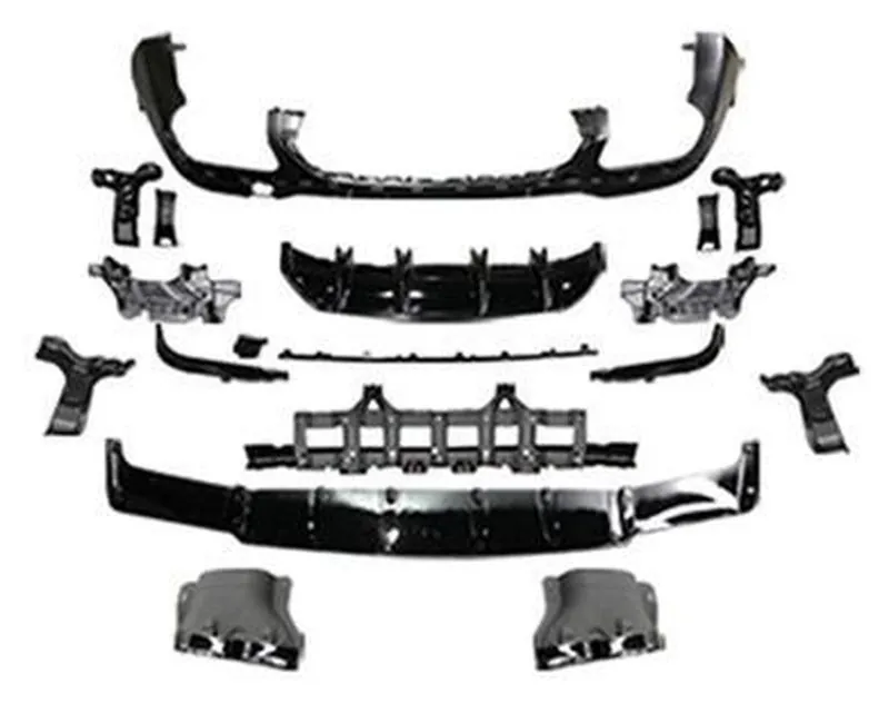 Rear Diffuser Mercedes-Benz GLC-Class X253 year 2016-2022 style GLC63 AMG