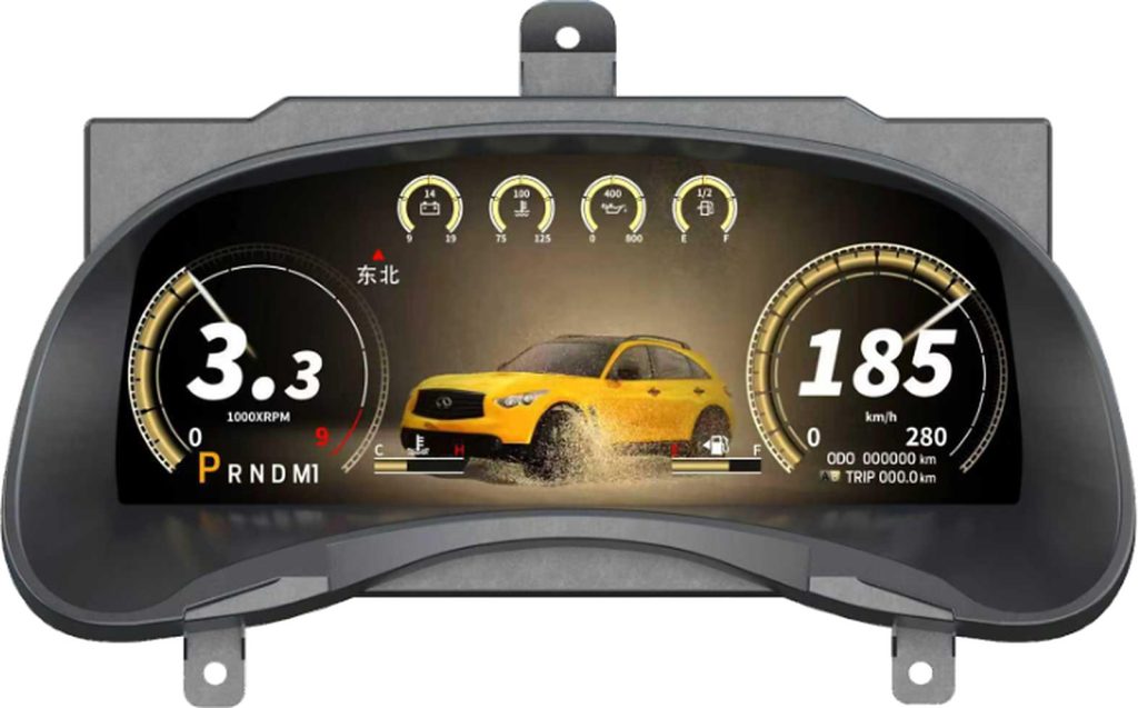 digital instrument cluster Infiniti FX35/FX37/FX45/FX50 size 12.3 inch year 2009-2013