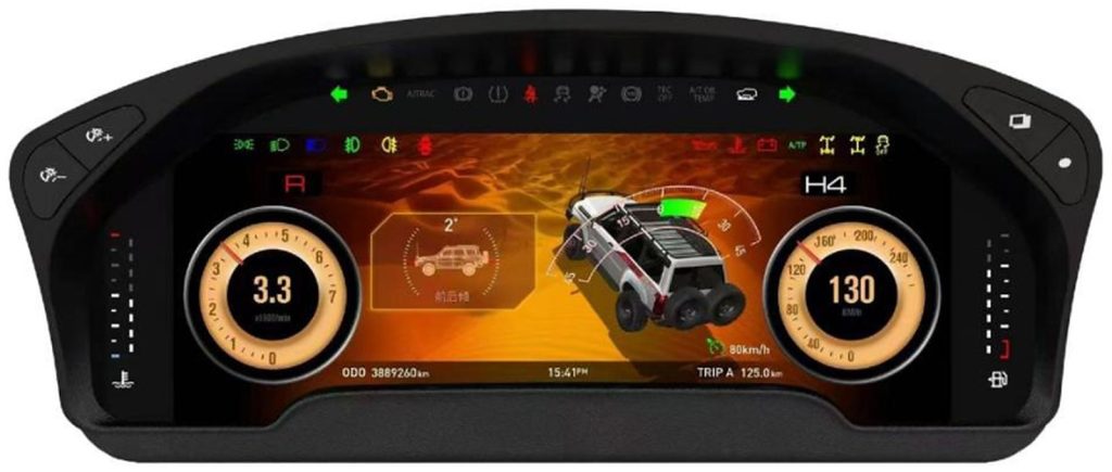 digital instrument cluster Nissan Amanda Y61 size 12.3 inch year 2012-2021