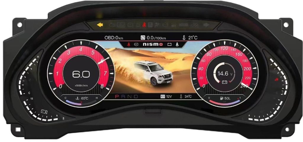 digital instrument cluster Nissan Amanda Y62 size 12.3 inch year 2012-2021