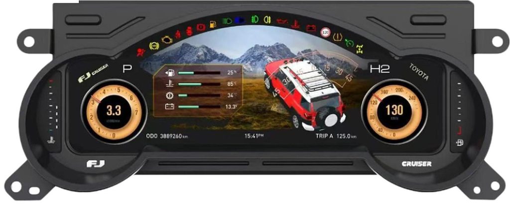 digital instrument cluster Toyota Land Cruiser FJ size 12.3 inch year 2007-2021