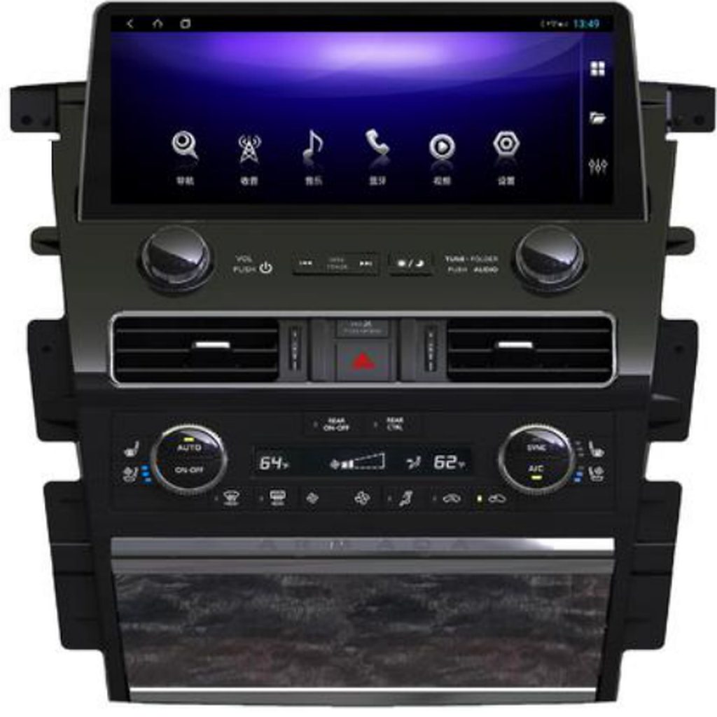 model-specific Android screen Nissan Amanda Y62 size 12.3 inch year 2012-2021