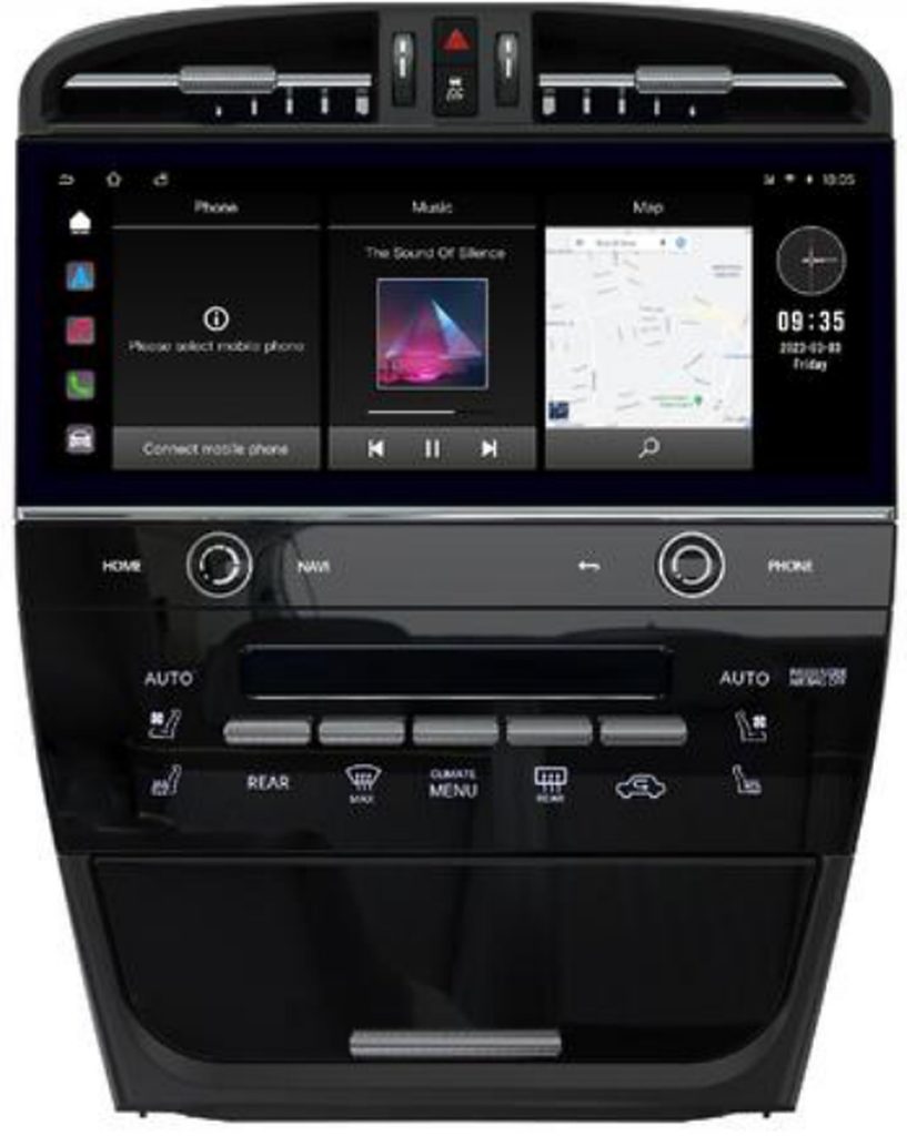 model-specific Android screen Porsche Cayenne size 12.3 inch year 2003-2009