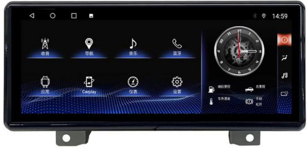 model-specific Android screen Land Cruiser LC300 Upper panel style size 12.3 inch year 2022-2023