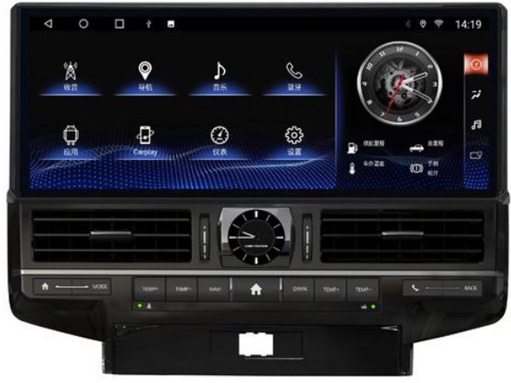 专车专用安卓屏 Land Cruiser LC200 Upgrade LX570 尺寸 16.2 英寸年 2008-2015