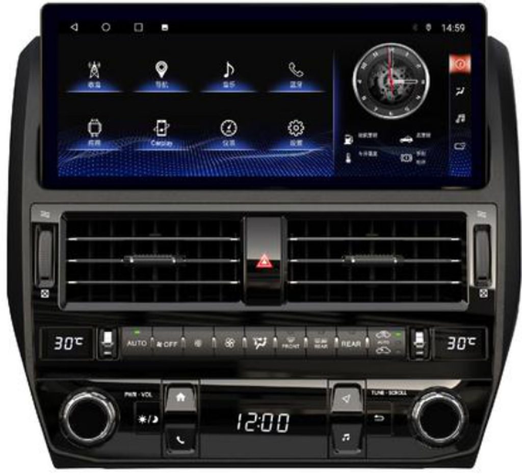 จอแอนดรอยด์ตรงรุ่น Toyota Prado Upgrade GX460 ขนาด 12.3 นิ้ว ปี 2010-2023