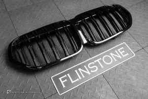 กระจังหน้า BMW F48-F49 LCI เส้นคู่ สีดำเงา