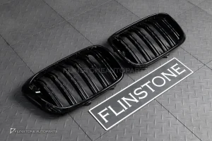 กระจังหน้า BMW G01 X3-G02 X4 เส้นคู่ สีดำเงา