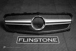 กระจังหน้า W156 GLA-Class Facelift ทรง GLA45 AMG สีเทา-โครเมี่ยม