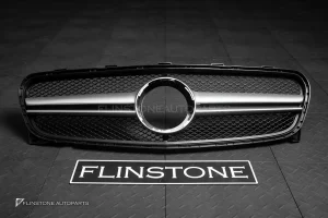 กระจังหน้า W156 GLA-Class Facelift ทรง GLA45 AMG สีเทา-โครเมี่ยม