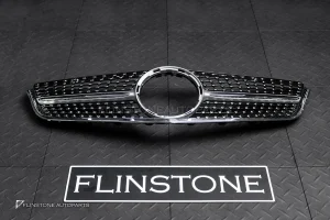 กระจังหน้า W207 E-Class Coupe ทรง Diamond สีเงิน-โครเมี่ยม