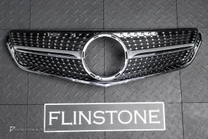 กระจังหน้า W207 E-Class Coupe ทรง Diamond สีเงิน-โครเมี่ยม