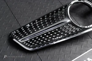 กระจังหน้า W207 E-Class Coupe ทรง Diamond สีเงิน-โครเมี่ยม