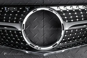 กระจังหน้า W207 E-Class Coupe ทรง Diamond สีเงิน-โครเมี่ยม