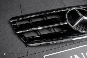 กระจังหน้า W220 S-Class ปี 2003-2008 ทรง 3 ก้าน สีดำ-โครเมี่ยม