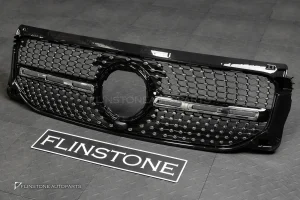 กระจังหน้า X247 GLB-Class ทรง Diamond สีดำ-โครเมี่ยม