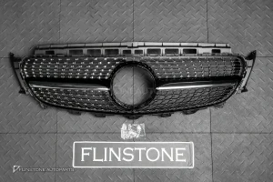 กระจังหน้า W213-  C238 E-Class ทรง Diamond สีดำ-โครเมี่ยม