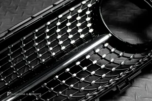 กระจังหน้า W213-  C238 E-Class ทรง Diamond สีดำ-โครเมี่ยม