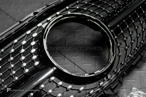 กระจังหน้า W213-  C238 E-Class ทรง Diamond สีดำ-โครเมี่ยม