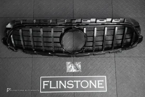 กระจังหน้า W213 E-Class Facelift ทรง E63 AMG สีดำ-โครเมี่ยม มีกล้อง