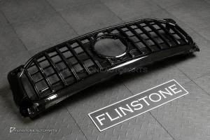 กระจังหน้า X247 GLB-Class ทรง GLB35 AMG สีดำ-โครเมี่ยม