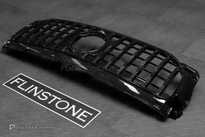 กระจังหน้า X247 GLB-Class ทรง GLB35 AMG สีดำ-โครเมี่ยม
