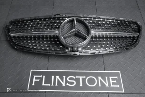 ขาด กระจังหน้า W212 E-Class Facelift ทรง Diamond สีเงิน-โครเมี่ยม
