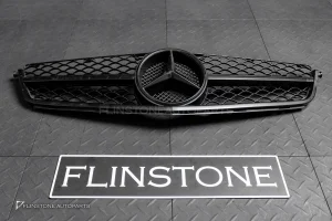 กระจังหน้า W204 C-Class ทรง C63 AMG สีดำด้าน