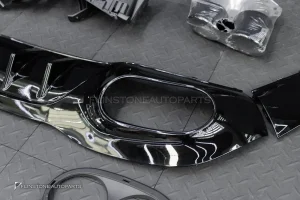 ดิฟฟิวเซอร์พร้อมปลายท่อ สำหรับ W177 A-Class ทรง A45 AMG สีดำ